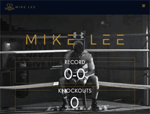 Tablet Screenshot of mikeleeboxing.com
